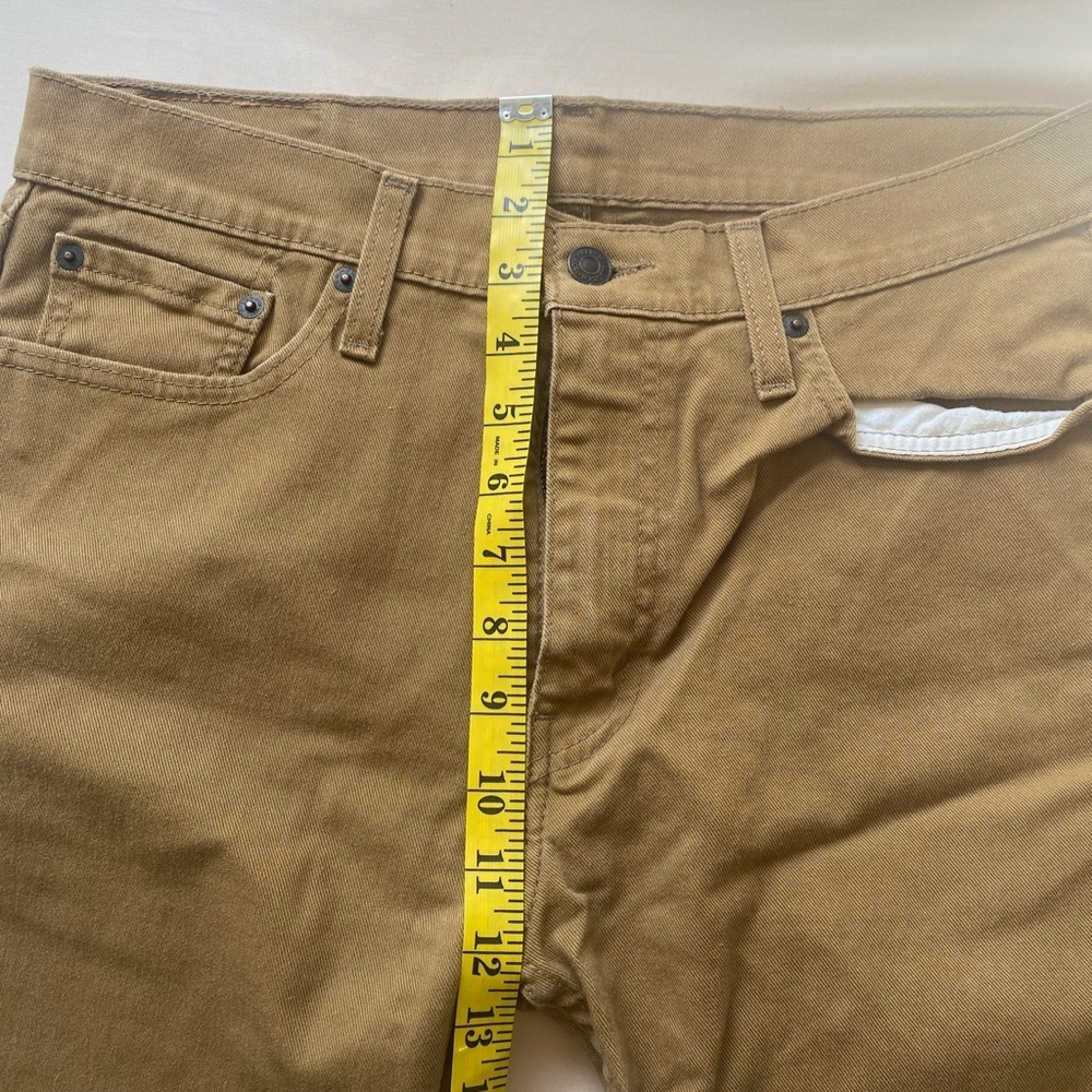 Levi’s 513 Men Yellow Jeans 32*32 - Picture 9 of 10